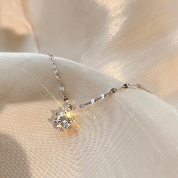 New 925 Silver Iced Out bling sparkling Necklace - Picture 6 of 7